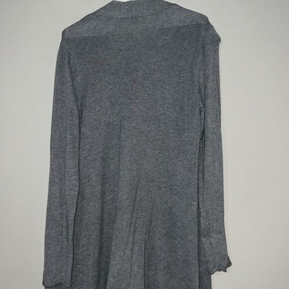 Chicos size one/small gray longer length open cardigan - Picture 7 of 8